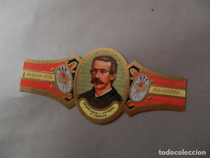 Vitolas de colecci&oacute;n: VITOLA DE PURO ALVARO SERIE PINTORES FRANCISCO J. ORTEGO Y VEREDA.