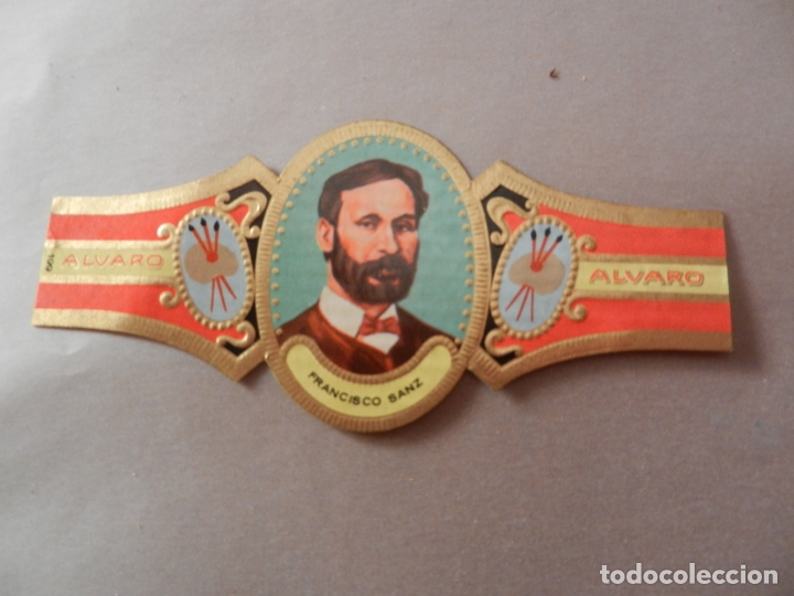 Vitolas de colecci&oacute;n: VITOLA DE PURO ALVARO SERIE PINTORES FRANCISCO SANZ.