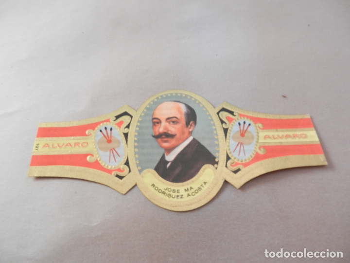 Vitolas de colecci&oacute;n: VITOLA DE PURO ALVARO SERIE PINTORES JOSE M&ordf; RODRIGUEZ ACOSTA.