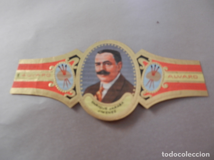 Vitolas de colecci&oacute;n: VITOLA DE PURO ALVARO SERIE PINTORES ENRIQUE JARABA JIMENEZ.