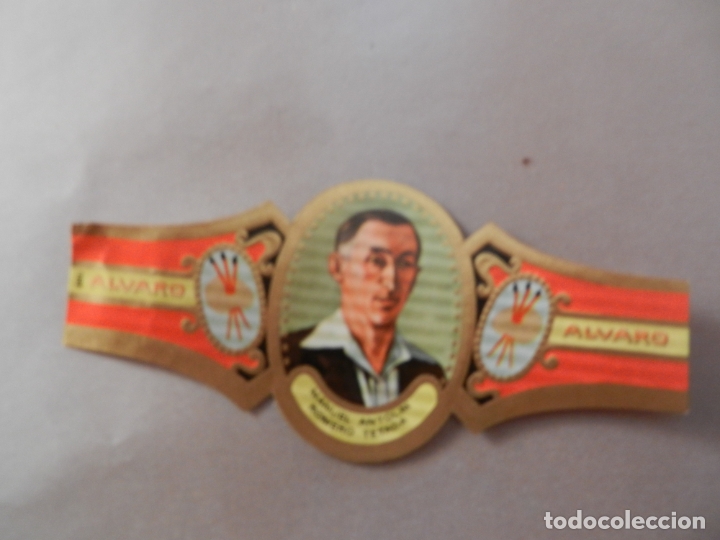 Vitolas de colecci&oacute;n: VITOLA DE PURO ALVARO SERIE PINTORES MANUEL ANTOLIN ROMERO TETADA.