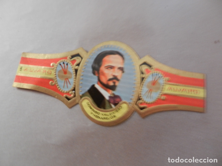 Vitolas de colecci&oacute;n: VITOLA DE PURO ALVARO SERIE PINTORES DOMINGO VALDIVIESO Y HENAREJOS.