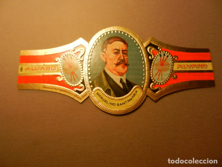 Vitolas de colecci&oacute;n: VITOLA DE PURO ALVARO SERIE PINTORES MARCELINO SANTAMARIA.