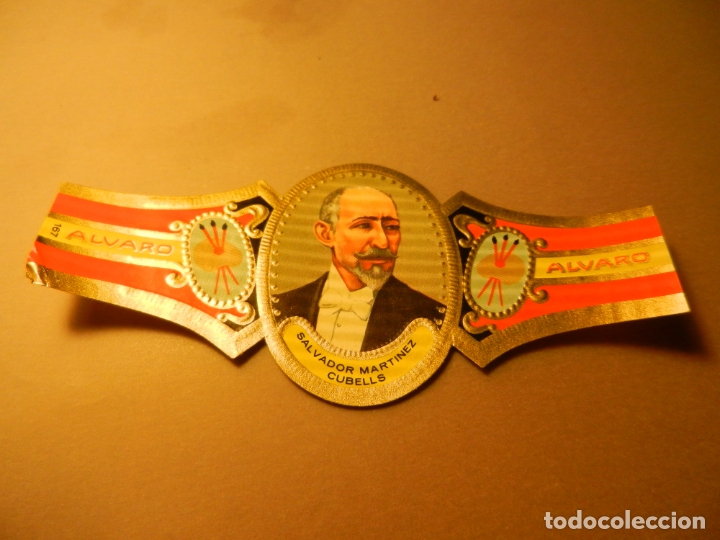 Vitolas de colecci&oacute;n: VITOLA DE PURO ALVARO SERIE PINTORES SALVADOR MARTINEZ CUBELLS.