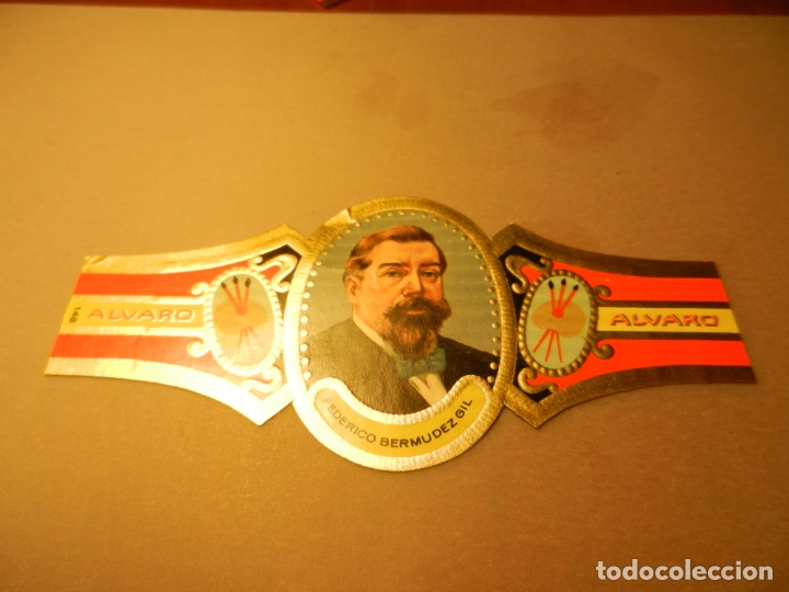 Vitolas de colecci&oacute;n: VITOLA DE PURO ALVARO SERIE PINTORES FEDERICO BERMUDEZ GIL.