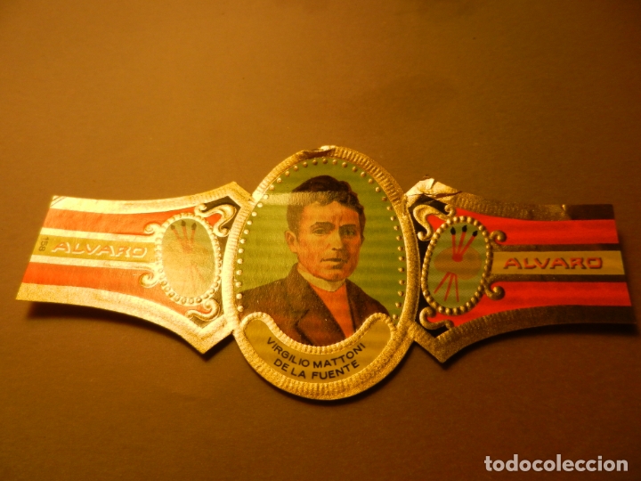 Vitolas de colecci&oacute;n: VITOLA DE PURO ALVARO SERIE PINTORES VIRGILIO MATTONI DE LA FUENTE.