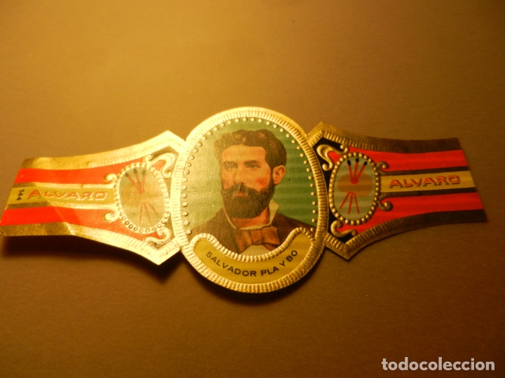Vitolas de colecci&oacute;n: VITOLA DE PURO ALVARO SERIE PINTORES SALVADOR PLA Y BO.