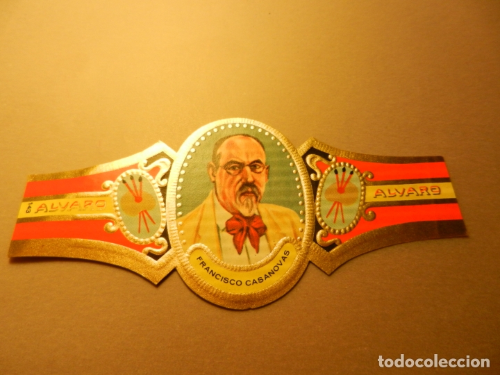 Vitolas de colecci&oacute;n: VITOLA DE PURO ALVARO SERIE PINTORES FRANCISCO CASANOVAS.