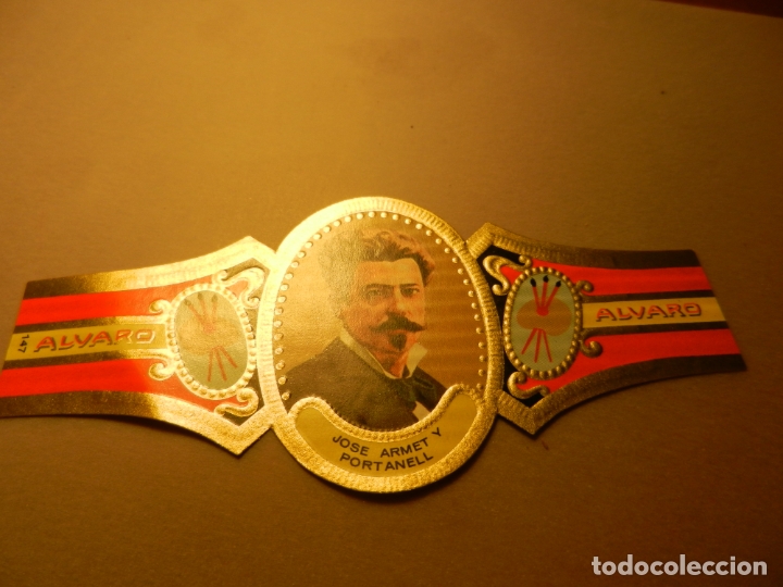 Vitolas de colecci&oacute;n: VITOLA DE PURO ALVARO SERIE PINTORES JOSE ARMET PORTANELL.