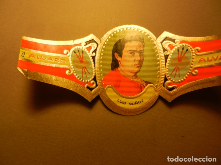 Vitolas de colecci&oacute;n: VITOLA DE PURO ALVARO SERIE PINTORES LUIS MU&Ntilde;OZ.