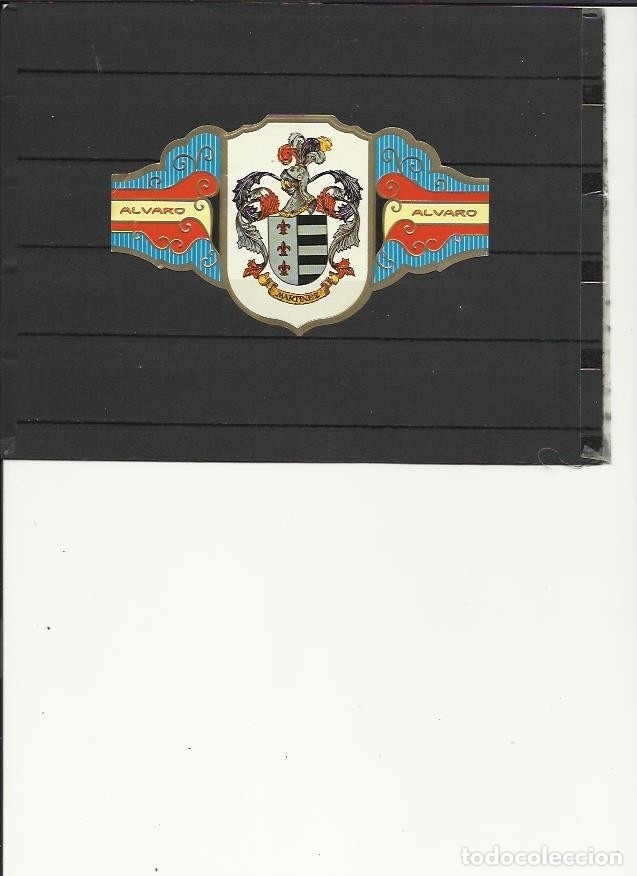 Vitolas de colecci&oacute;n: ALVARO. ID 38-71.- SERIE HERALDICA II.- GIGANTE. MARTINEZ,MORENO,RODRIGUEZ,TEJEDOR,URIARTE VAZQUEZ