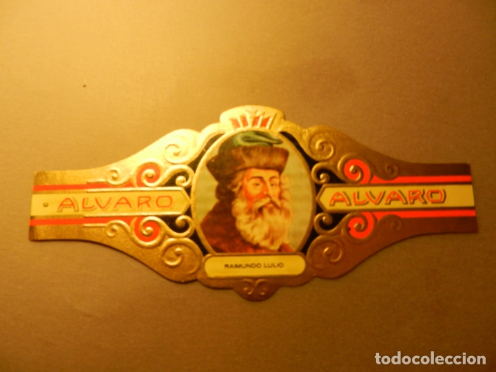 Vitolas de colecci&oacute;n: VITOLA DE PURO ALVARO SERIE LITERATOS RAIMUNDO LULIO.