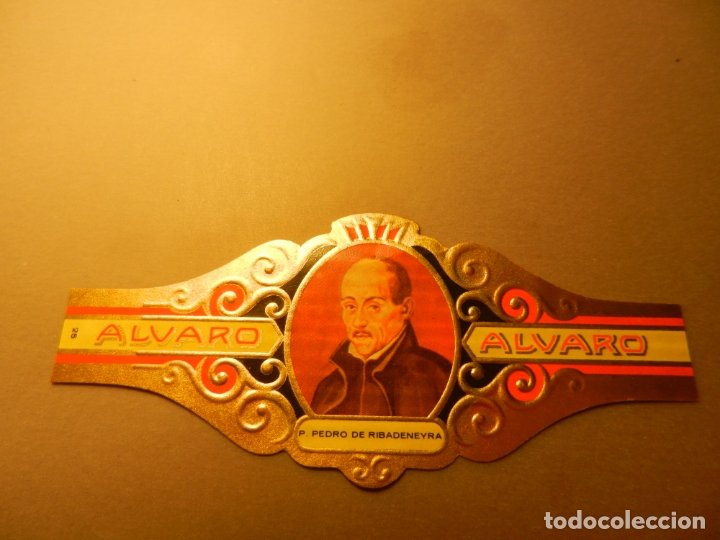 Vitolas de colecci&oacute;n: VITOLA DE PURO ALVARO SERIE LITERATOS P. PEDRO DE RIBADENEYRA.