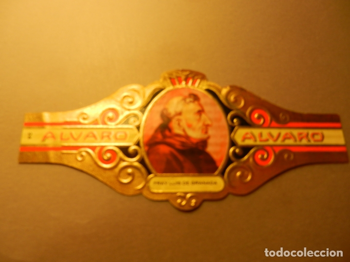 Vitolas de colecci&oacute;n: VITOLA DE PURO ALVARO SERIE LITERATOS FRAY LUIS DE GRANADA.