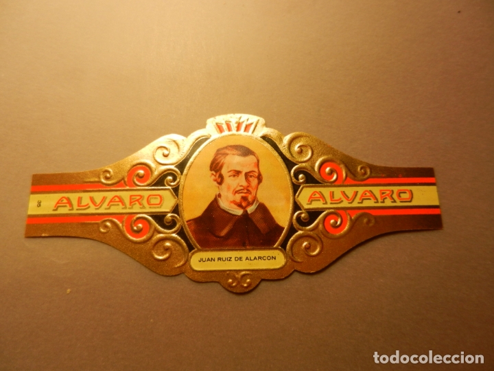 Vitolas de colecci&oacute;n: VITOLA DE PURO ALVARO SERIE LITERATOS JUAN RUIZ DE ALARC&Oacute;N.