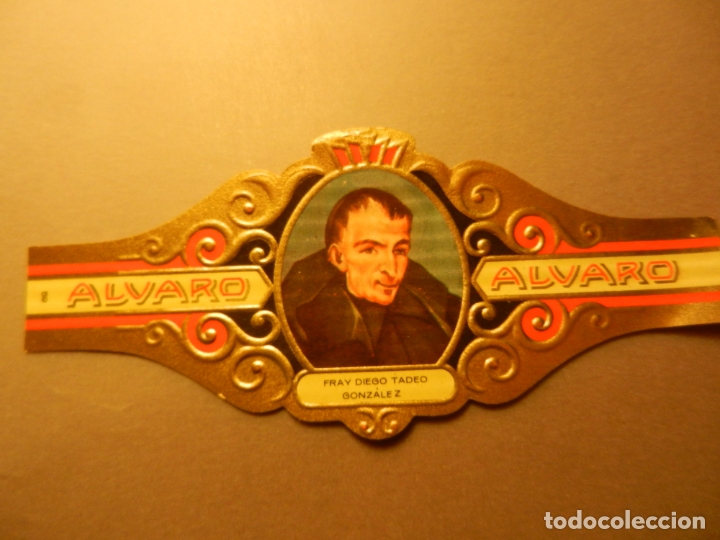 Vitolas de colecci&oacute;n: VITOLA DE PURO ALVARO SERIE LITERATOS FRAY DIEGO TADEO GONZ&Aacute;LEZ.