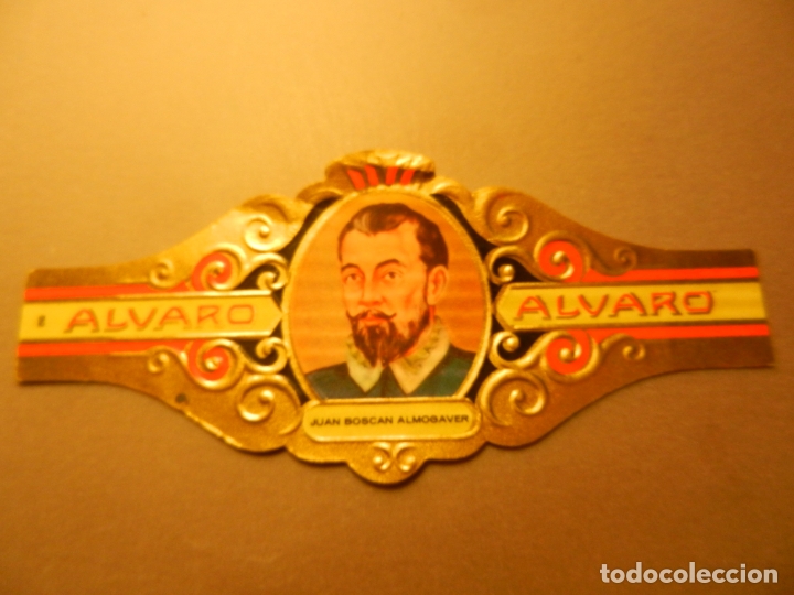 Vitolas de colecci&oacute;n: VITOLA DE PURO ALVARO SERIE LITERATOS JUAN BOSCAN ALMOGAVER.