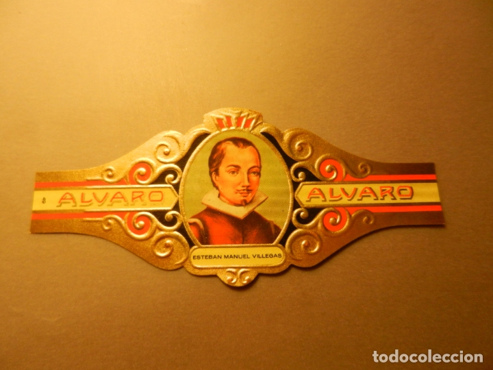 Vitolas de colecci&oacute;n: VITOLA DE PURO ALVARO SERIE LITERATOS ESTEBAN MANUEL VILLEGAS.