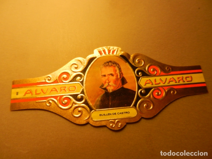 Vitolas de colecci&oacute;n: VITOLA DE PURO ALVARO SERIE LITERATOS GUILLEN DE CASTRO.
