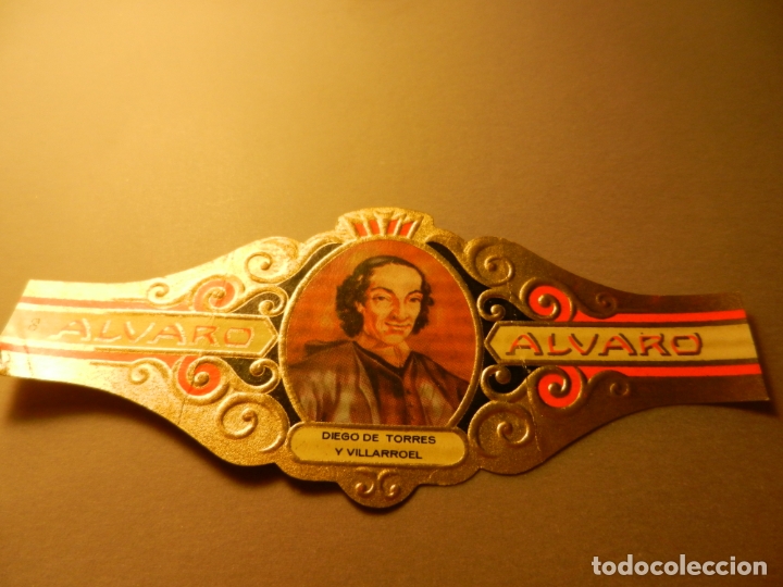 Vitolas de colecci&oacute;n: VITOLA DE PURO ALVARO SERIE LITERATOS DIEGO DE TORRES Y VILLARROEL.