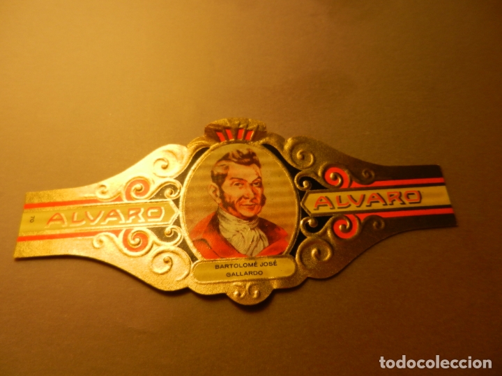 An&eacute;is de charuto de cole&ccedil;&atilde;o: VITOLA DE PURO ALVARO SERIE LITERATOS BARTOLOM&Eacute; JOS&Eacute; GALLARDO.