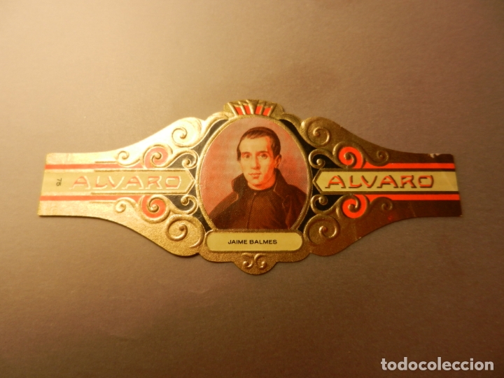 Vitolas de colecci&oacute;n: VITOLA DE PURO ALVARO SERIE LITERATOS JAIME BALMES.