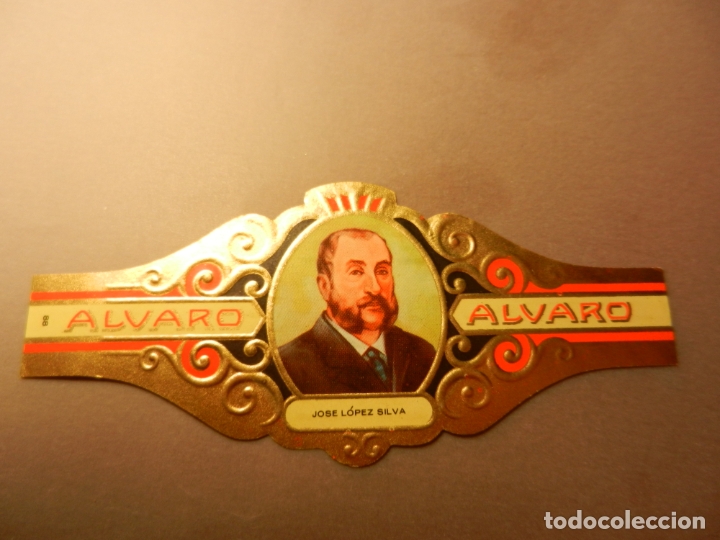 Vitolas de colecci&oacute;n: VITOLA DE PURO ALVARO SERIE LITERATOS JOSE L&Oacute;PEZ SILVA.