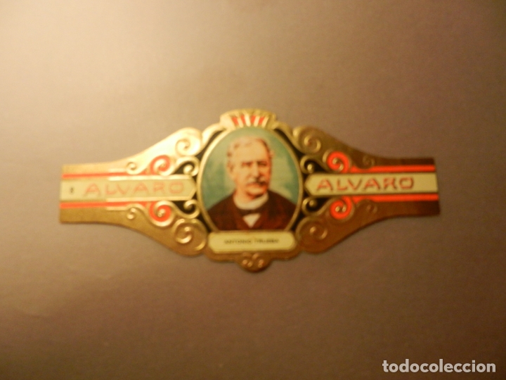 Vitolas de colecci&oacute;n: VITOLA DE PURO ALVARO SERIE LITERATOS ANTONIO TRUEBA.