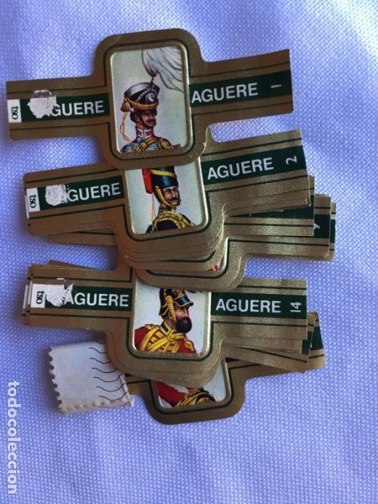 Vitolas de colecci&oacute;n: AGUERE .- GORROS MILITARES CABALLERIA INGLESA SERIA 16/24 24 VITOLAS .- SERIE COMPLETA