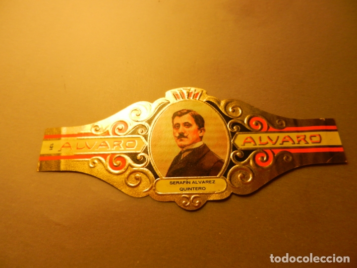 Vitolas de colecci&oacute;n: VITOLA DE PURO ALVARO SERIE LITERATOS SERAF&Iacute;N ALVAREZ QUINTERO.