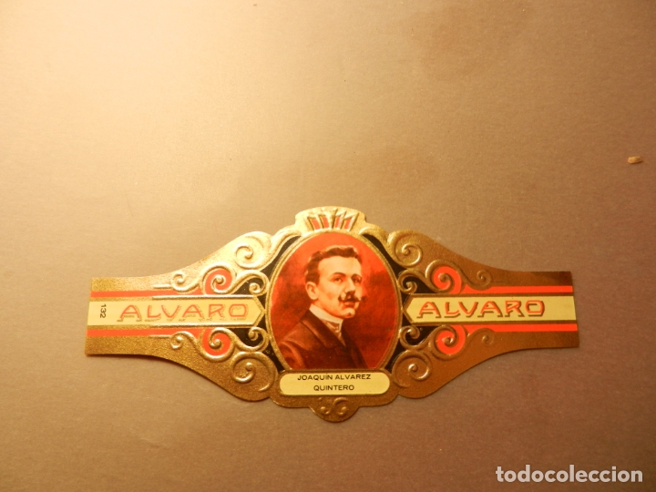 Vitolas de colecci&oacute;n: VITOLA DE PURO ALVARO SERIE LITERATOS JOAQU&Iacute;N ALVAREZ QUINTERO.