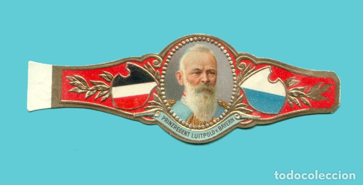 Vitolas de colecci&oacute;n: VITOLA ANTIGUA - SIN MARCA - EL PR&Iacute;NCIPE REGENTE LEOPOLDO DE BAVIERA
