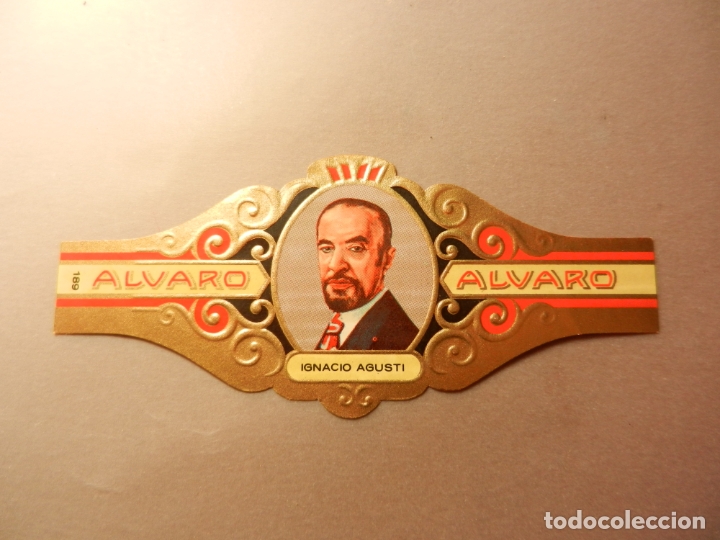 Vitolas de colecci&oacute;n: VITOLA DE PURO ALVARO SERIE LITERATOS IGNACIO AGUSTI.