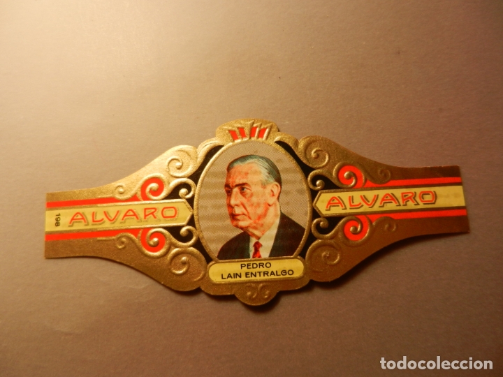 Vitolas de colecci&oacute;n: VITOLA DE PURO ALVARO SERIE LITERATOS PEDRO LAIN ENTRALGO.