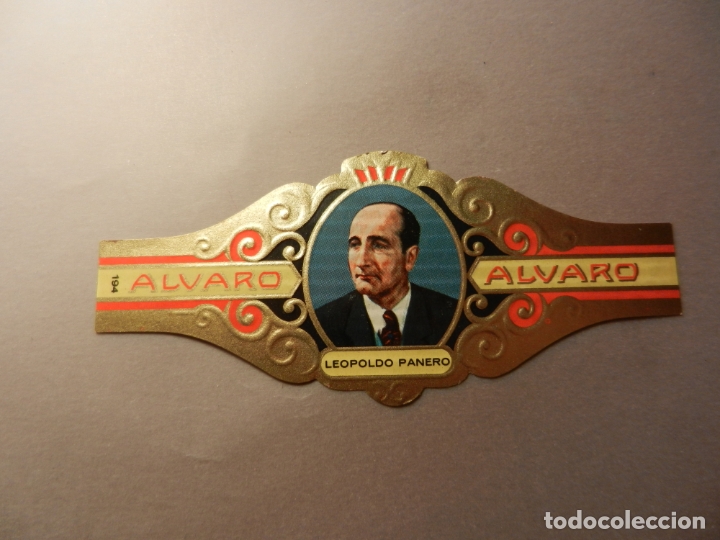 Vitolas de colecci&oacute;n: VITOLA DE PURO ALVARO SERIE LITERATOS LEOPOLDO PANERO.