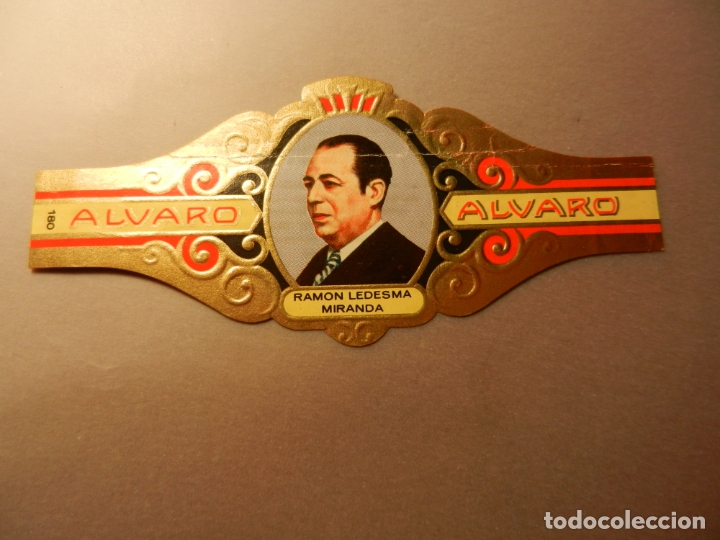 Vitolas de colecci&oacute;n: VITOLA DE PURO ALVARO SERIE LITERATOS RAM&Oacute;N LEDESMA MIRANDA.