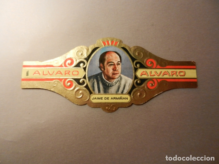 Vitolas de colecci&oacute;n: VITOLA DE PURO ALVARO SERIE LITERATOS JAIME DE ARMI&Ntilde;AN.
