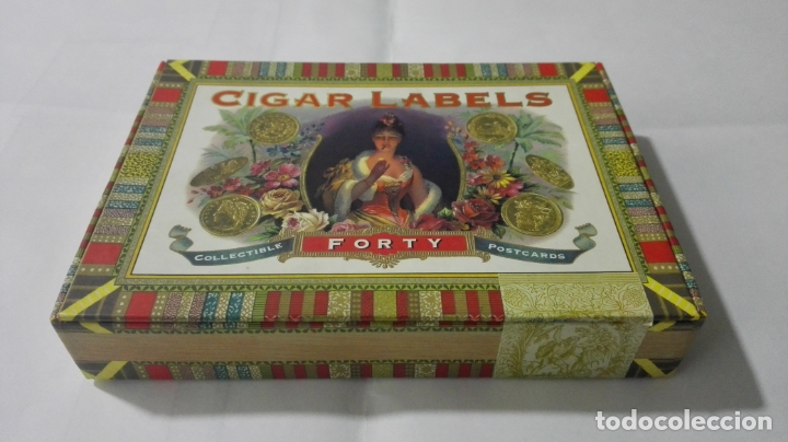 Collection cigar bands: CIGAR LABELS - COLLECTIBLE FORTY POSTCARDS, 40 CARTULINAS