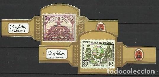 Vitolas de colecci&oacute;n: DON JULI&Aacute;N.- ID 146 1-5 Serie III CONGRESO U. POSTAL Vitolas 1 y 5