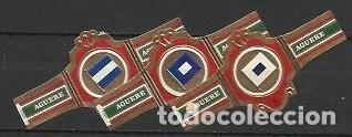Vitolas de colecci&oacute;n: AG&Uuml;ERE.-ID 168.- Serie C&Oacute;DIGO SE&Ntilde;ALES MAR&Iacute;TIMAS.-Vitolas n&ordm; 10- 16-19