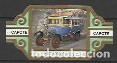 Vitolas de colecci&oacute;n: CAPOTE TABACOS.-ID 94.- Serie COCHES ANTIGUOS.- Vitola n&ordm; 2