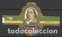 Vitolas de colecci&oacute;n: CAPOTE TABACOS.-ID 106.- Serie PERSONAJES  J.- s/p.-  8 vitolas (ver descripci&oacute;n