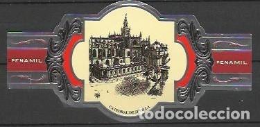 Vitolas de colecci&oacute;n: PE&Ntilde;AMIL.-ID 174-222.-SERIE CATEDRALES PLATA 1&ordf;.-VITOLA N&ordm; 12
