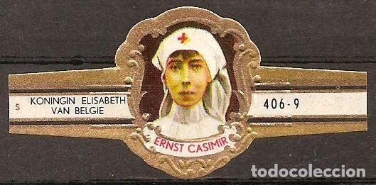 Vitolas de colecci&oacute;n: ERNST CASIMIR.-ID 50.- SERIE 406 A.- ISABEL DE B&Eacute;LGICA .-N&ordm; 3