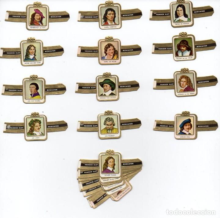 Vitolas de colecci&oacute;n: Vitolas Serie completa Mercator - Pintores Holandeses y Flamencos, 24 vitolas