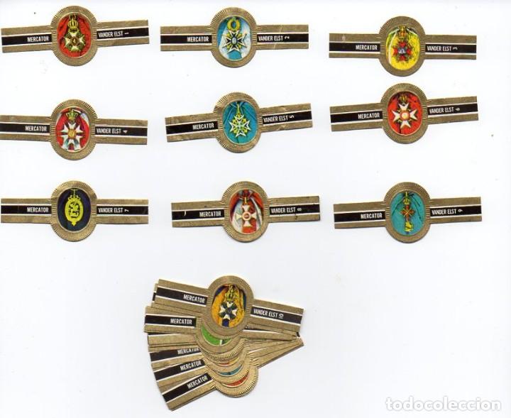 Vitolas de colecci&oacute;n: Vitolas. Serie completa Mercator - Ordenes Militares. 24 vitolas.