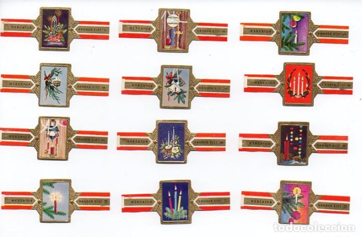 Vitolas de colecci&oacute;n: Vitolas. Serie completa Mercator - Navidad 1966. 12 vitolas.