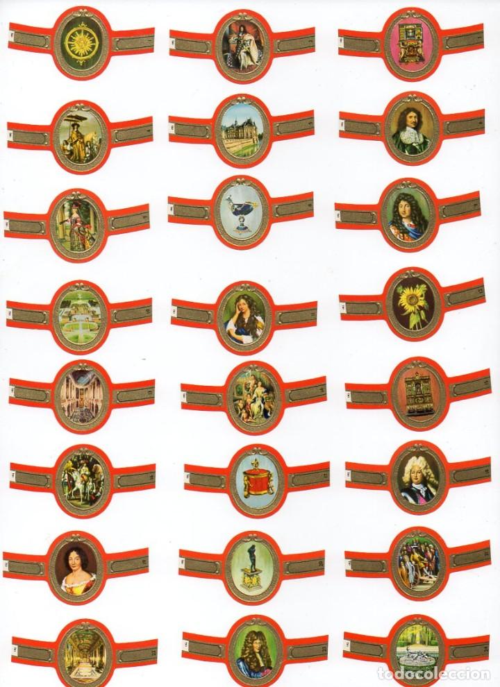 Vitolas de colecci&oacute;n: Vitolas. Serie completa Mercator - Luis XIV de Francia, SM. 24 vitolas.