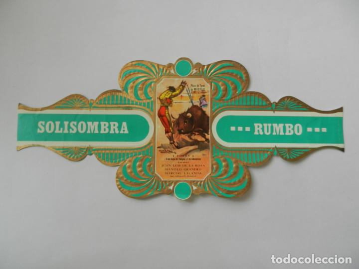 Vitolas de colecci&oacute;n: VITOLA SOLISOMBRA RUMBO - SERIE TAURINA CARTELES HIST&Oacute;RICOS N&ordm; 9 - COGIDA Y MUERTE DE GRANERO.