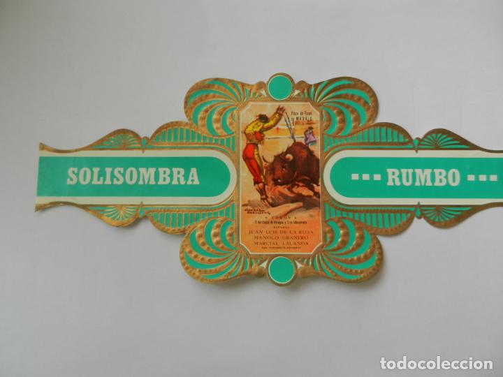 Vitolas de colecci&oacute;n: VITOLA SOLISOMBRA RUMBO - SERIE TAURINA CARTELES HIST&Oacute;RICOS N&ordm; 9 - COGIDA Y MUERTE DE GRANERO.